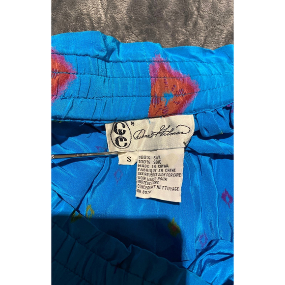 Vintage 80s 90s Diane Gilman Silk Skirt Size Small - Picture 6 of 7